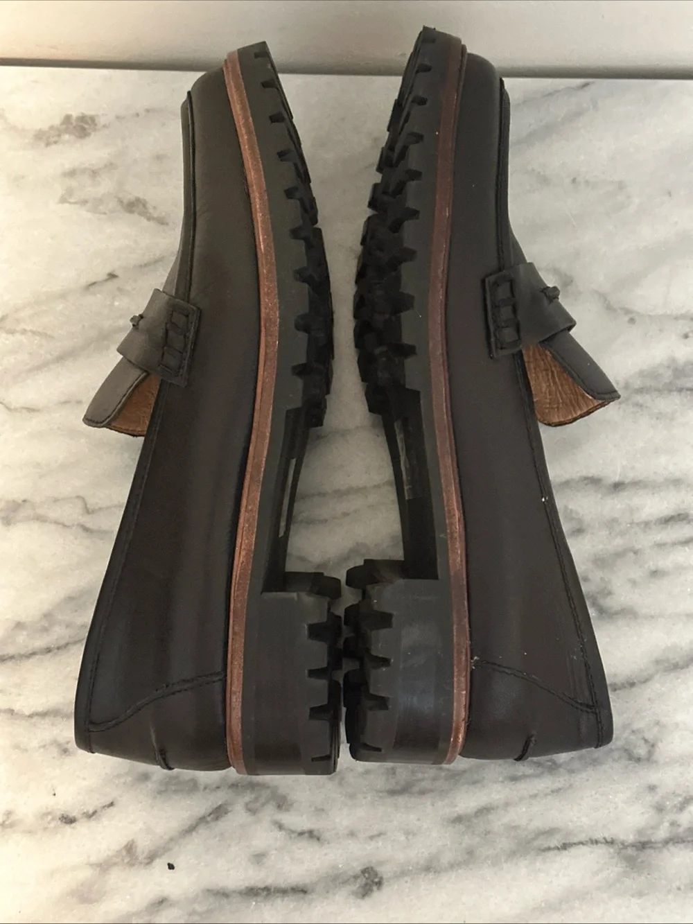 Madewell The Corinne Lugsole Slip on Loafer Shoes Women's Size 7 True Black 1